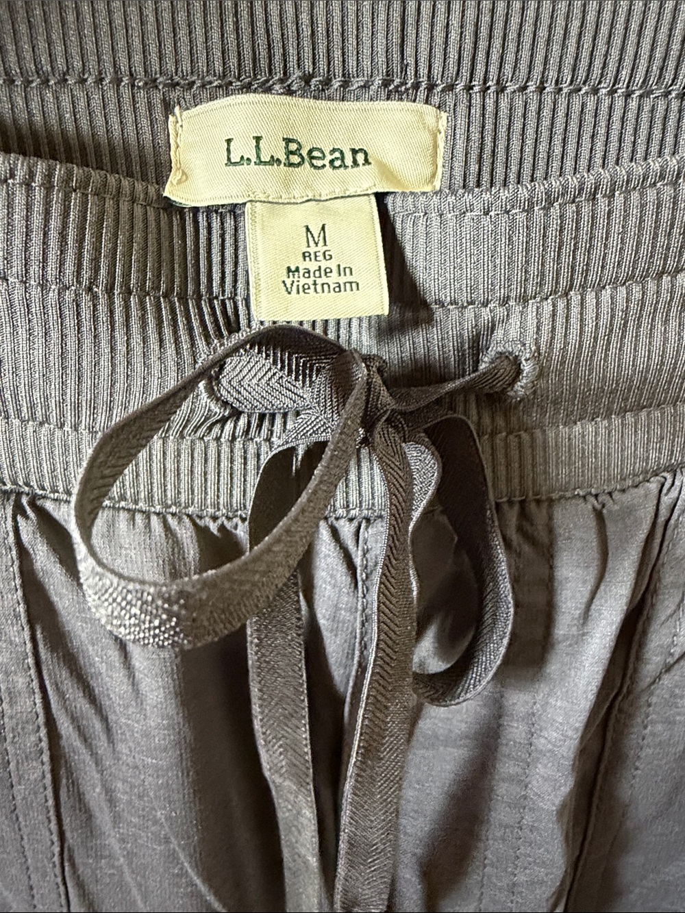 L.L. Bean Vista Camp Pants Womens Medium M Gray Cargo Hiking Trail Gorpcore - Picture 2 of 5